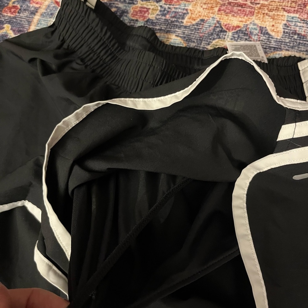 Adidas Women's Black Shorts w/ Panties Built In. Size Medium. - Picture 4 of 8